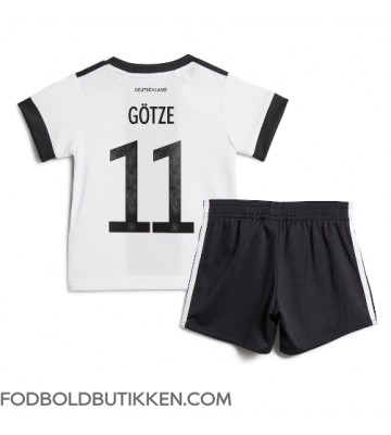 Tyskland Mario Gotze #11 Hjemmebanetrøje Børn VM 2022 Kortærmet (+ Korte bukser)